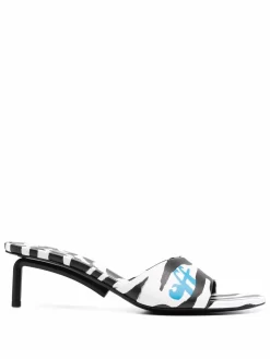 Women Off-White Allen Zebra-print Mules