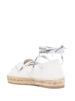 Women Off-White Logo-print Espadrilles -Off-White 17590774 40017453 1000