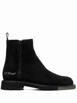 Men Off-White Sponge Sole Chelsea Boots