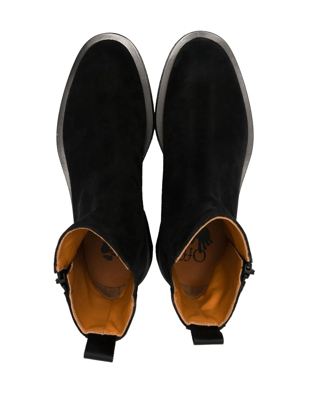 Men Off-White Sponge Sole Chelsea Boots 4 Men Off-White Sponge Sole Chelsea Boots - Image 4