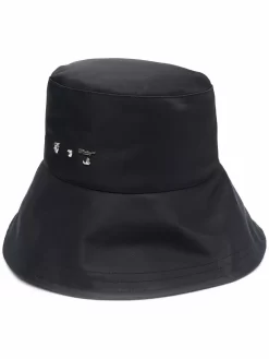 Women Off-White Logo-plaque Bucket Hat