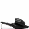 Women Off-White Allen Padded-bow Leather High-heel Mules