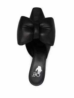 Women Off-White Allen Padded-bow Leather High-heel Mules 7 Women Off-White Allen Padded-bow Leather High-heel Mules -Off-White 17860079 37679389 1000