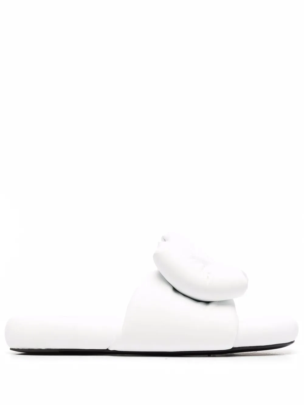 Women Off-White Extra Padded Bow Slides 1 Women Off-White Extra Padded Bow Slides