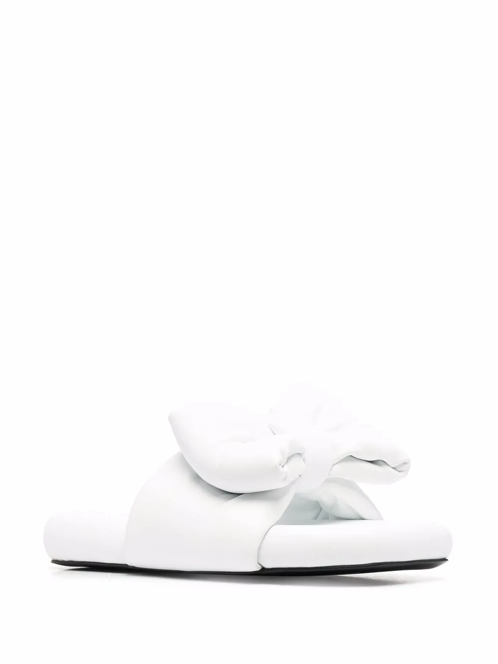 Women Off-White Extra Padded Bow Slides 2 Women Off-White Extra Padded Bow Slides - Image 2