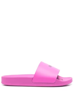 Women Off-White Logo-pront Sliders