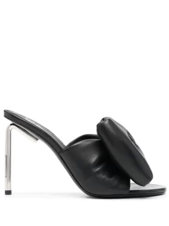Women Off-White Allen Bow Metal Heel Mules