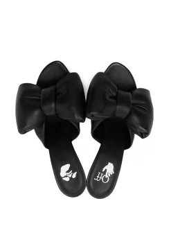 Women Off-White Allen Bow Metal Heel Mules -Off-White 18337457 39359304 1000