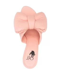 Women Off-White Bow-detail Padded Mules -Off-White 18346738 39584257 1000