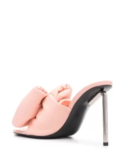 Women Off-White Bow-detail Padded Mules -Off-White 18346738 39584258 1000