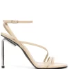 Women Off-White Open-toe Strap-detail Sandals