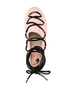 Women Off-White Front Lace-up Espadrilles -Off-White 18516480 40352317 1000