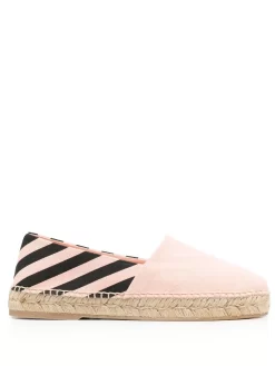 Women Off-White Diag-stripe Espadrilles
