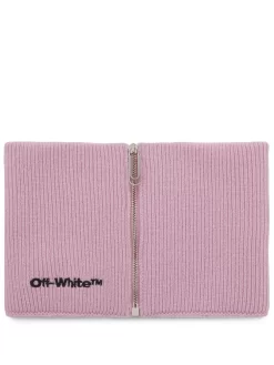 Women Off-White Logo-embroidered Ski Scarf