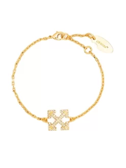Women Off-White Arrows-motif Crystal-embellished Bracelet