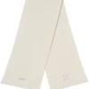 Women Off-White Arrow Ribbed Scarf