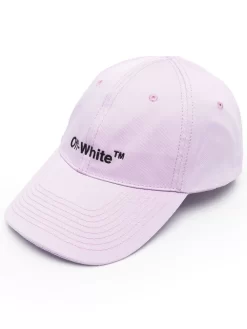 Women Off-White Embroidered-logo Baseball Cap