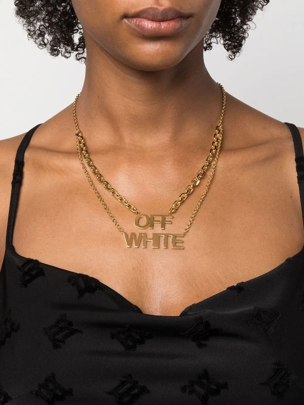 Women Off-White Logo-pendant Necklace 2 Women Off-White Logo-pendant Necklace - Image 2