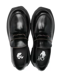 Women Off-White Calf Sponge Loafers -Off-White 18532321 41073776 1000