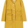 Women Off-White Multi Cargo-pocket Midi Coat