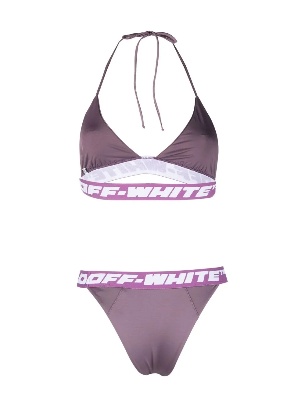 Women Off-White Logo Band Bikini Set 2 Women Off-White Logo Band Bikini Set - Image 2