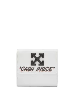 Women Off-White Quote-motif Jitney Wallet