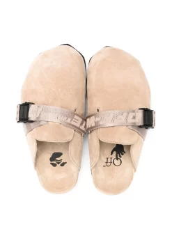 Women Off-White Buckled Round-toe Mules -Off-White 18533225 41080204 1000