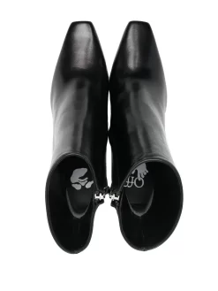 Women Off-White Allen 140mm Leather Ankle Boots -Off-White 18533237 40730408 1000