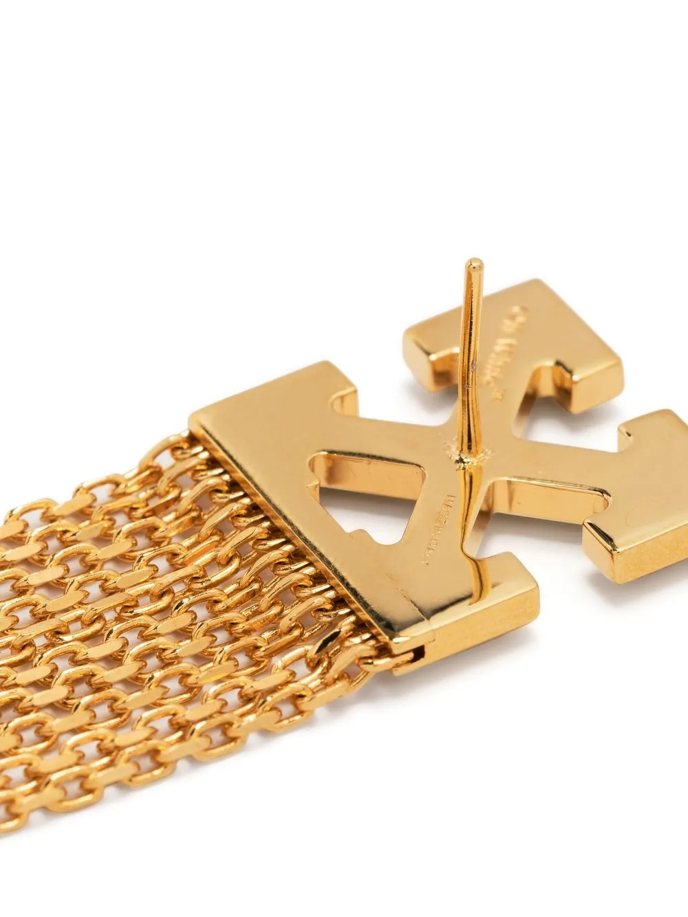 Women Off-White Chain-drop Arrows Earrings 3 Women Off-White Chain-drop Arrows Earrings - Image 3