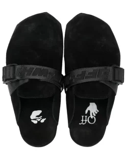 Women Off-White Debossed-logo Buckled Mules 7 Women Off-White Debossed-logo Buckled Mules -Off-White 18533277 41096789 1000