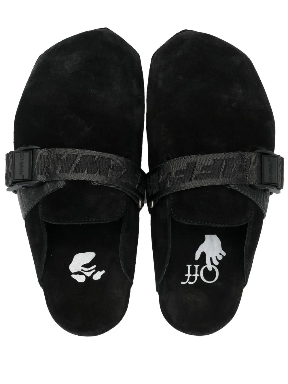 Women Off-White Debossed-logo Buckled Mules 4 Women Off-White Debossed-logo Buckled Mules - Image 4