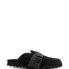 Women Off-White Debossed-logo Buckled Mules