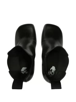 Women Off-White Leather Heeled Boots -Off-White 18533299 41350984 1000