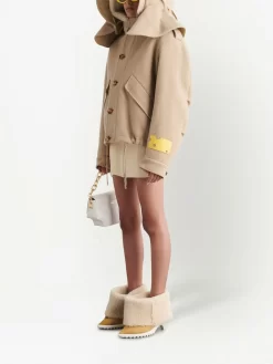 Women Off-White Hooded Short Parka Coat 7 Women Off-White Hooded Short Parka Coat -Off-White 18533300 41476924 1000