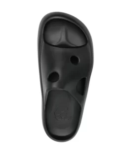 Men Off-White Hole-effect Rubber Slides -Off-White 18534037 41362811 1000