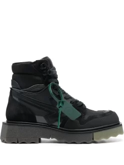 Men Off-White Camouflage-print Hiking Ankle Boots