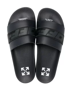 Men Off-White Industrial-strap Flat Slides -Off-White 18535211 40728897 1000