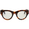 Women Off-White Round-frame Tortoiseshell Glasses