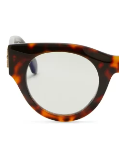 Women Off-White Round-frame Tortoiseshell Glasses -Off-White 18535685 41055269 1000
