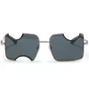 Women Off-White Cady Cut-out Rectangular-frame Sunglasses