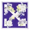 Women Off-White Arrows Floral Silk Scarf