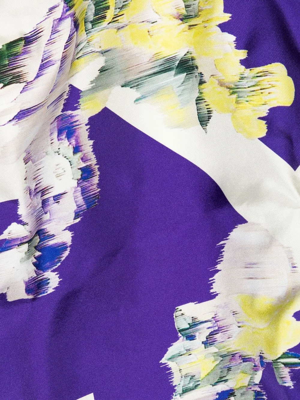 Women Off-White Arrows Floral Silk Scarf 3 Women Off-White Arrows Floral Silk Scarf - Image 3