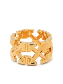 Women Off-White Signature Arrows Motif Ring