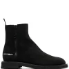 Men Off-White Side Logo-print Ankle Boots