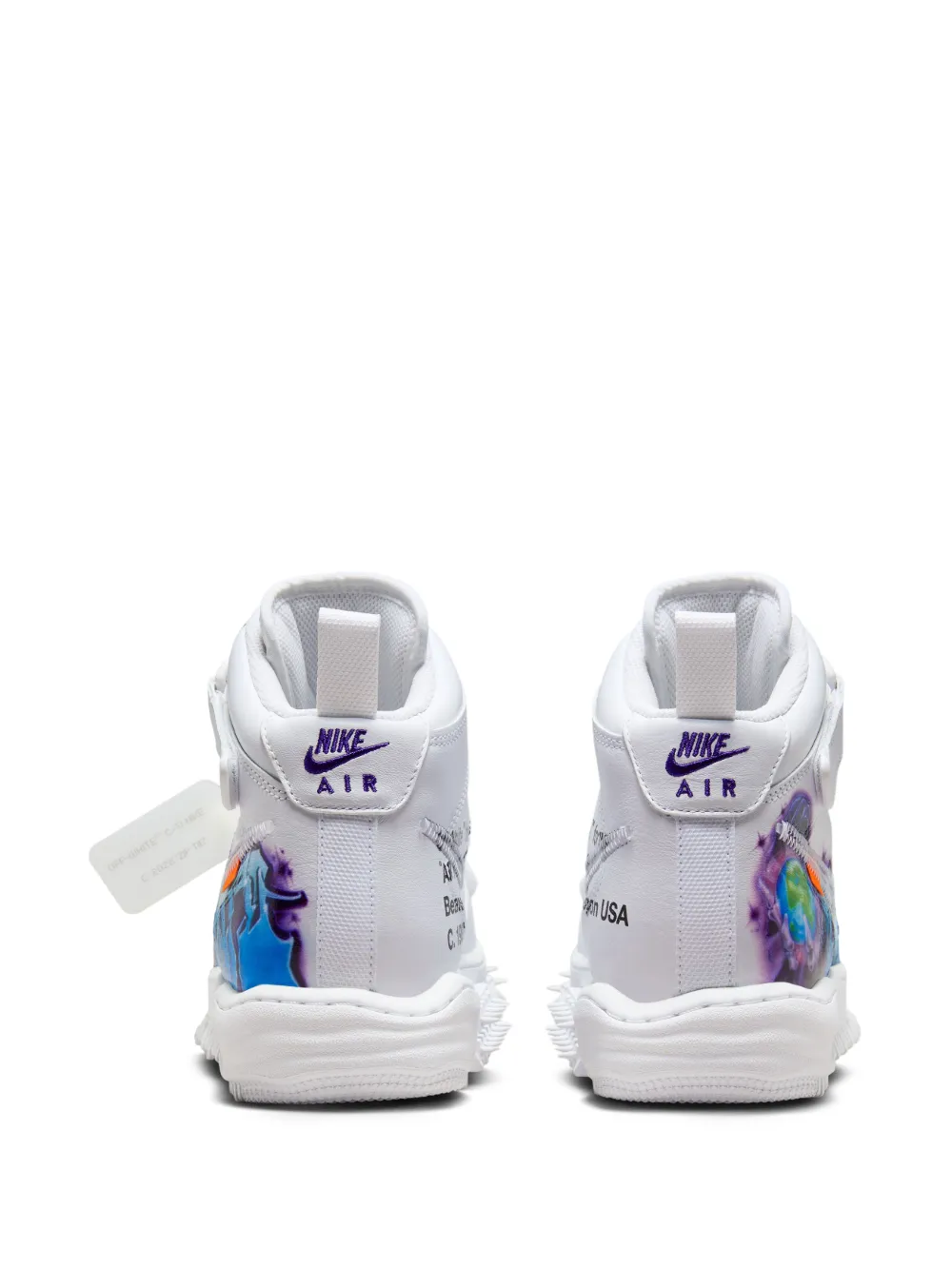 Women Nike X Off-White Air Force 1 Lace-up Sneakers 4 Women Nike X Off-White Air Force 1 Lace-up Sneakers - Image 4