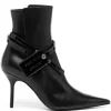 Women Off-White Zip Tie Stiletto Boots