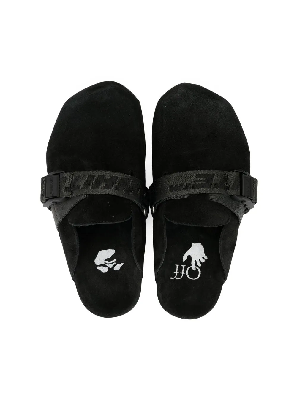 Women Off-White Industrial Belt Suede Mules 4 Women Off-White Industrial Belt Suede Mules - Image 4