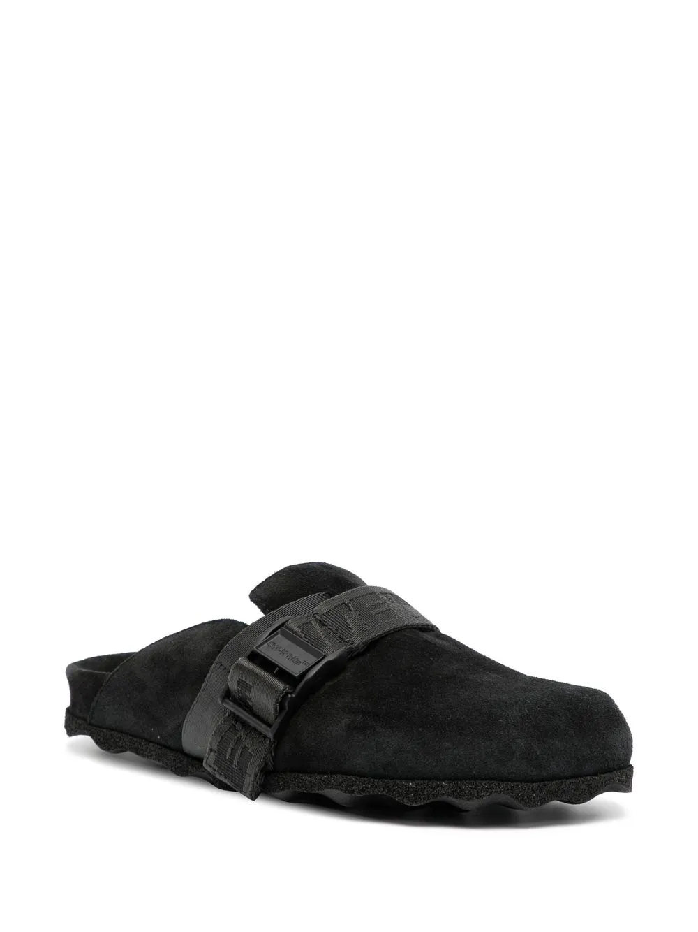 Women Off-White Industrial Belt Suede Mules 2 Women Off-White Industrial Belt Suede Mules - Image 2