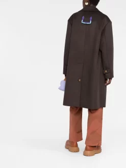 Women Off-White Single-breasted Button Coat 11 Women Off-White Single-breasted Button Coat -Off-White 18926909 41212432 1000