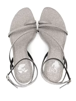 Women Off-White Allen Glitter 110mm Leather Sandals -Off-White 18969508 41425159 1000